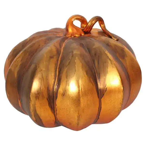 Earthy Orange Glass Pumpkins wax