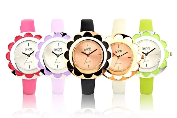 Elegant Eton Flower Bezel Women’s Watch