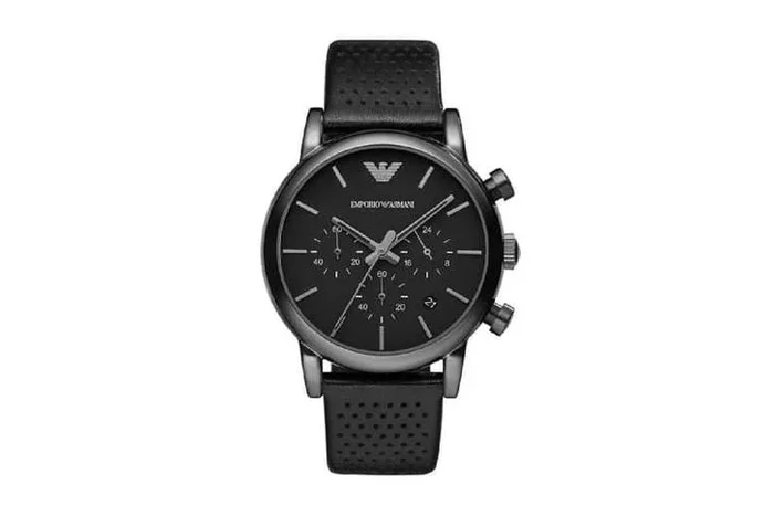 Emporio Armani AR1737 Men’s Black Leather Watch