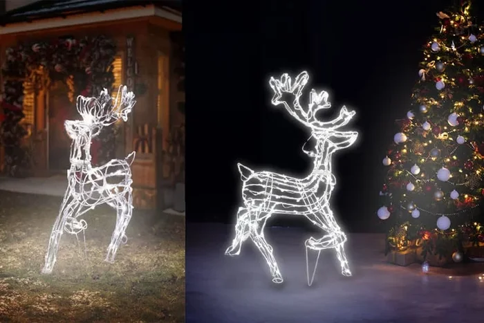 Enchanting Christmas LED Reindeer Light Ornament