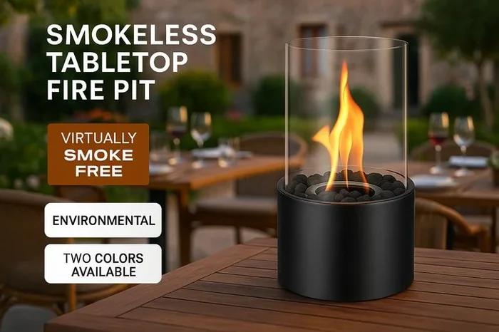 Enchanting Smokeless Tabletop Fire Pit – Choose Your Style