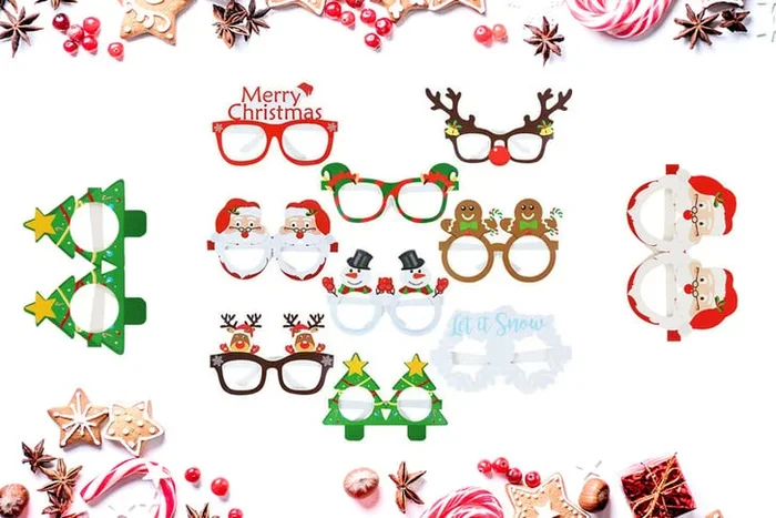 Festive Fun: 9-Piece Set of Christmas Glasses