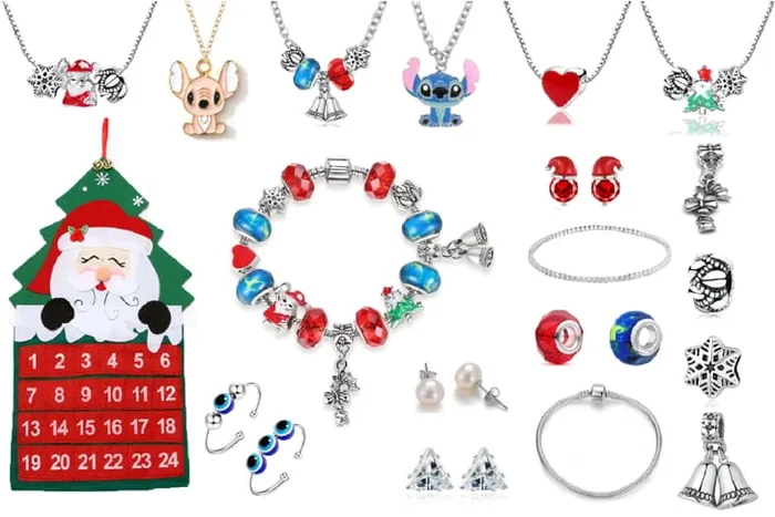 Festive Santa & Sparkling Jewellery Advent Calendar