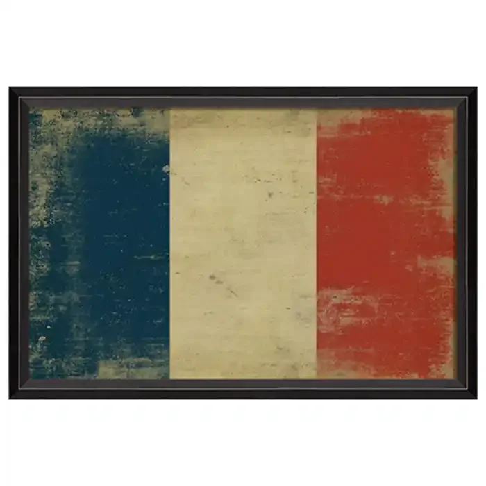 French Flag Framed Print 17″ x 25″
