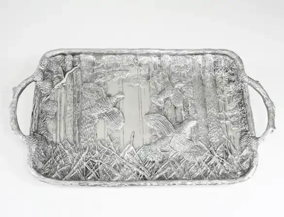 Garden Quail Tray with Twig Handles – Beatriz Ball