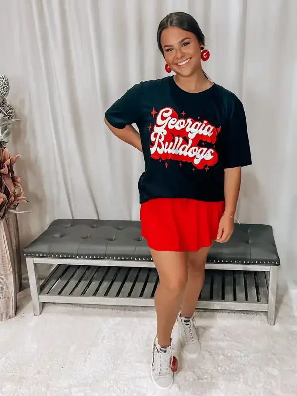 Georgia Sparkles Graphic Tee • Black