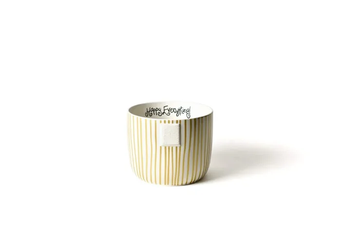 Gold Stripe Mini Happy Everything! Bowl