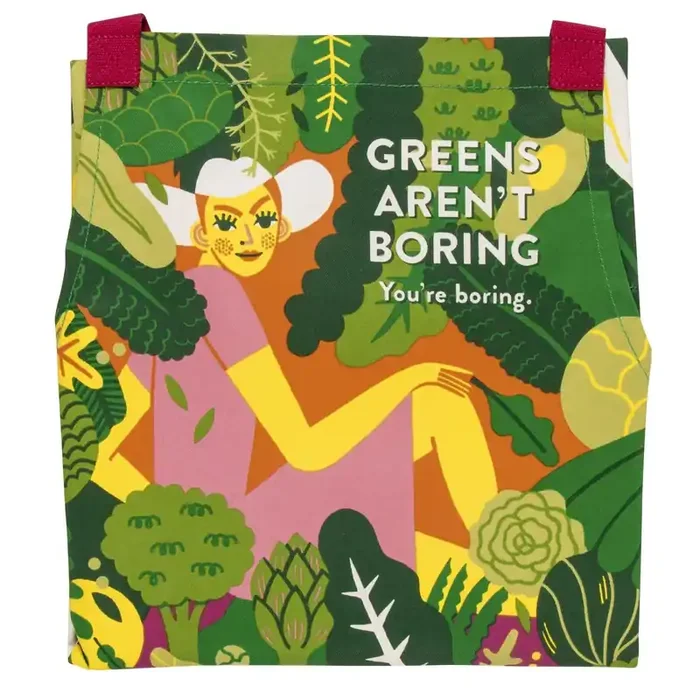 Green Aren‘t Boring You‘re Boring Funny Cooking Apron Unisex 2 Pockets Adjustable Strap 100% Cotton Vegetarian Gift BlueQ at GetBullish