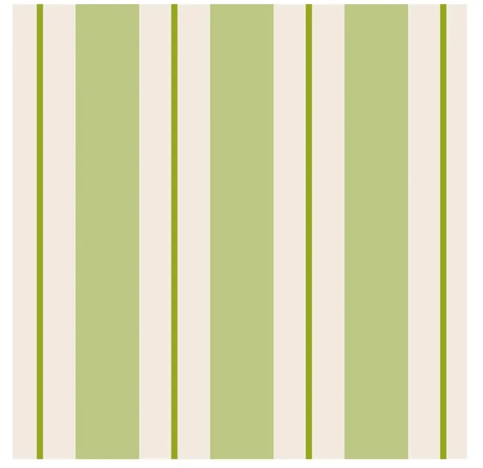 GREEN AWNING STRIPE COCKTAIL NAPKIN – PACK OF 20 Hester and Cook