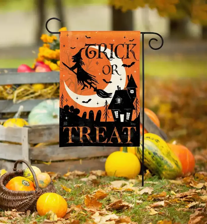 Halloween is Calling Garden Flag