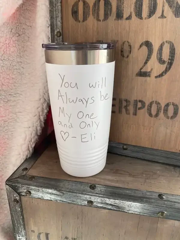 Hand Written Love Note 20oz. Tumbler
