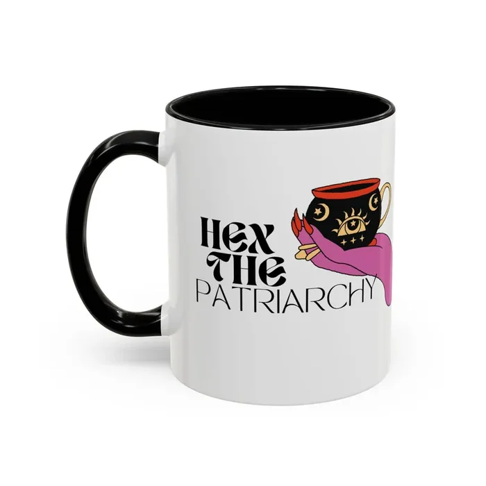 Hex the Patriarchy Accent Coffee Mug 11oz