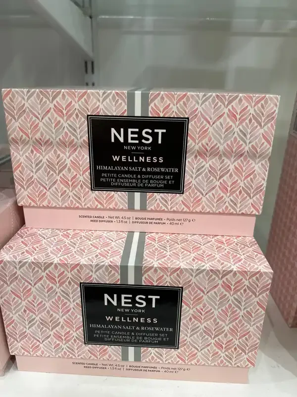 *Himalayan Salt & Rosewater Petite Candle & Diffuser Set – Nest Fragrances