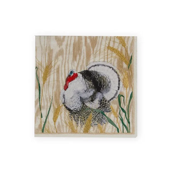 Homestead Turkey Taupe Cocktail Napkins