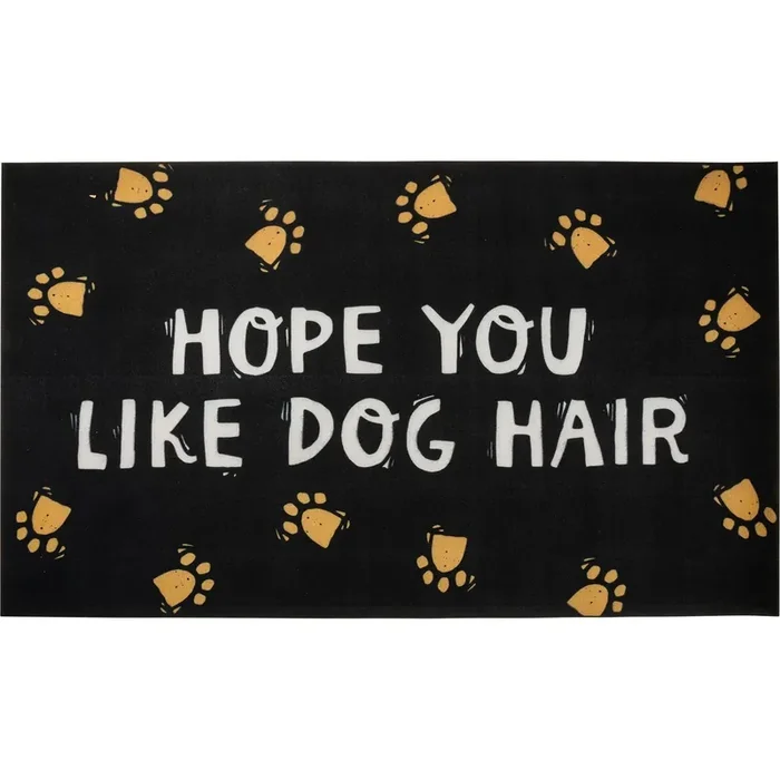 Hope You Like Dog Hair Indoor/Outdoor Rug 34″ x 20″ Slip-Resistant Backing