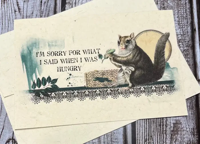 I’m Sorry Squirrel Plantable Greeting Card