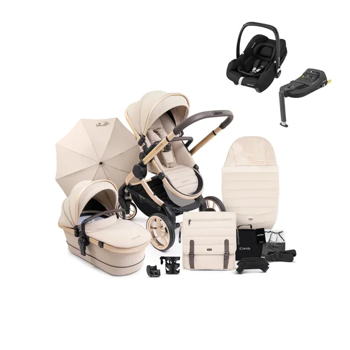 iCandy Peach 7 Cabriofix i-Size Complete Bundle – Biscotti