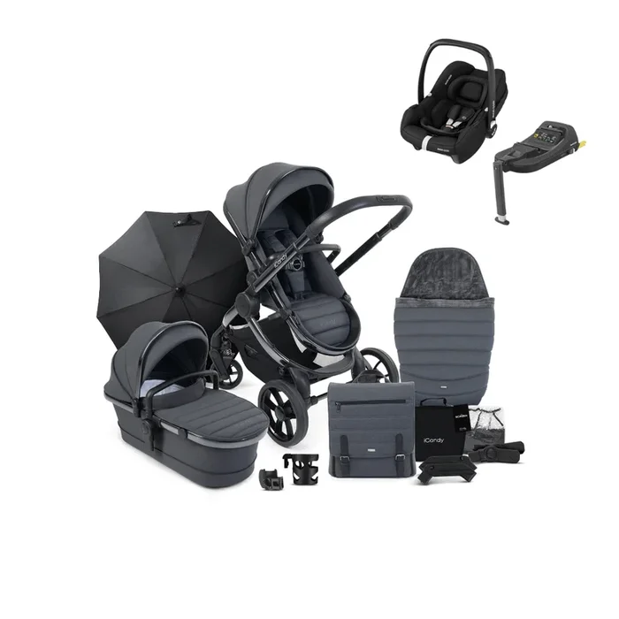iCandy Peach 7 Cabriofix i-Size Complete Bundle – Dark Grey