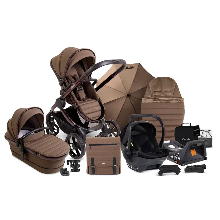 iCandy Peach 7 Complete Bundle with COCOON Car Seat in Coco