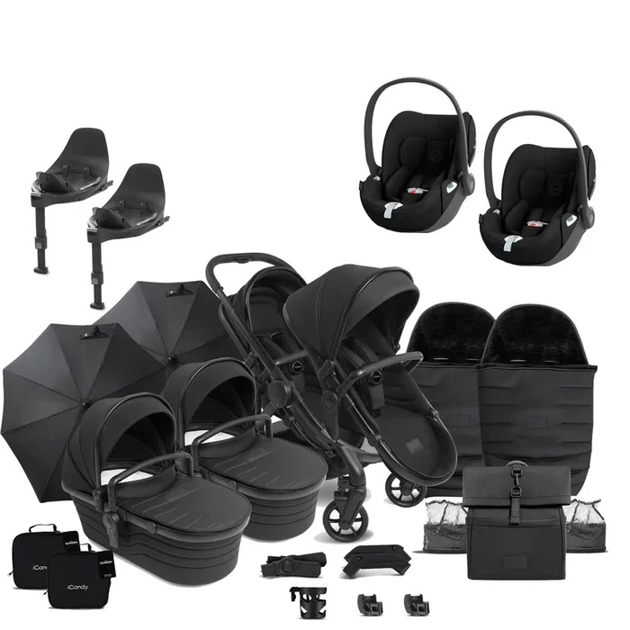 iCandy Peach 7 Studio Twin Complete Cybex Bundle in Zenith