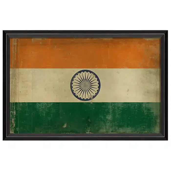 India Flag Framed Print 17″ x 25″