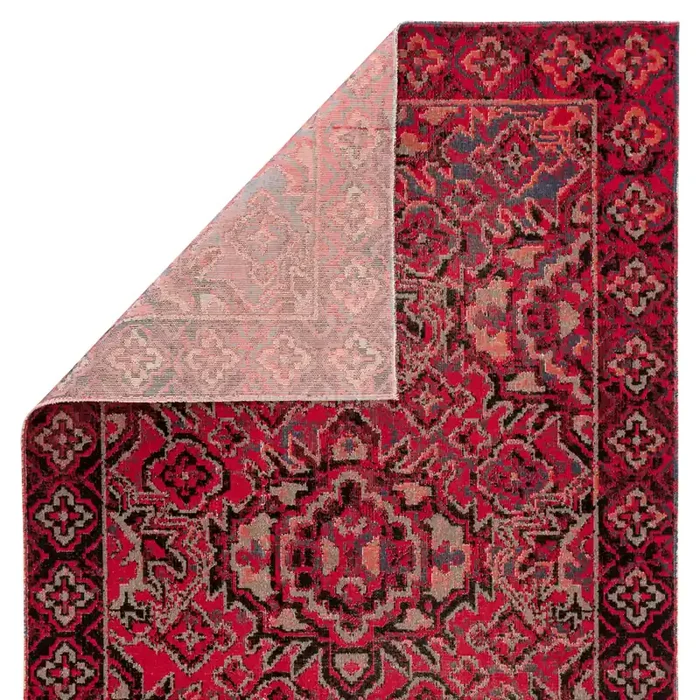 Jaipur Living Chaya Indoor/ Outdoor Medallion Red/ Black Area Rug (POLARIS – POL21)