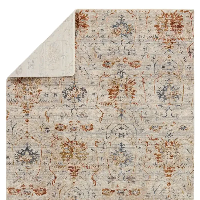 Jaipur Living Ozella Trellis Taupe/ Red Area Rug (VALENTIA – VLN23)