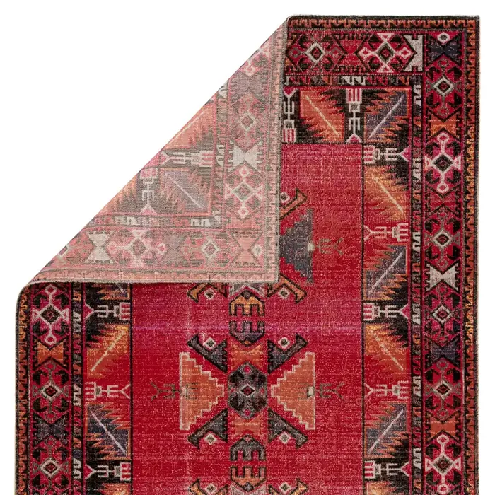 Jaipur Living Paloma Indoor/ Outdoor Tribal Red/ Black Area Rug (POLARIS – POL19)