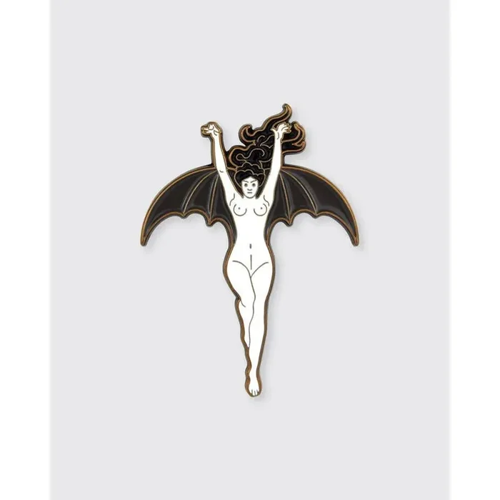 La Femme Chauve-Souris Enamel Pin Bat Woman Soft Lapel Pin 1.3″ x 1.76″