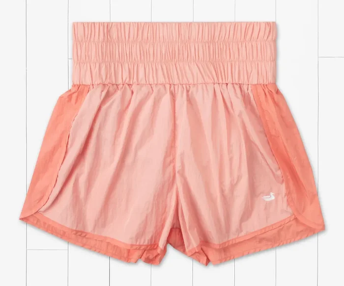 Lele Performance Shorts • Peach & Camelia
