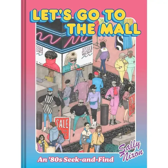 Let‘s Go to the Mall Activity Book Retro Seek-and-Find Book 80s Radical Scenes of Life