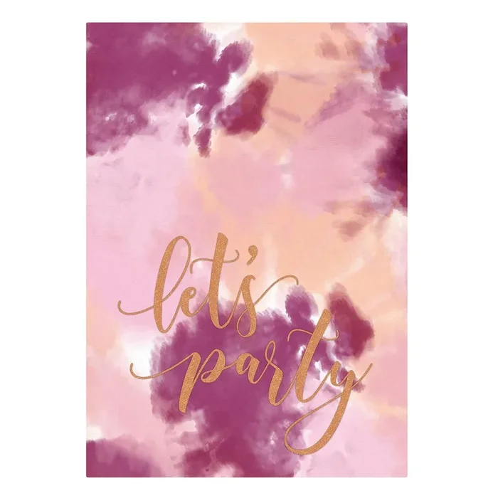 Let‘s Party Tea Towel in a Gift Box Cotton Dish Hand Kitchen Towel 20″ x 27.5″ Gift for Her