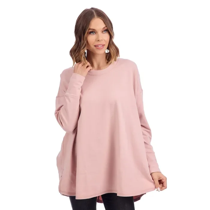 Libba Swing Hem Top • Pink