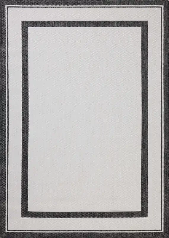 Loloi Easton Onyx / Ivory Indoor/Outdoor Accent Rug (ESN-11)