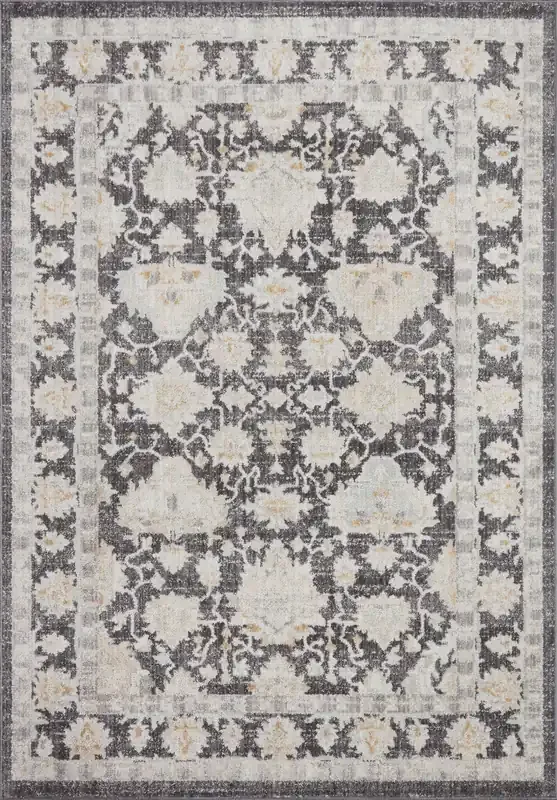 Loloi II Monroe Charcoal / Natural Accent Rug
