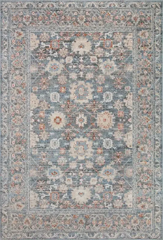 Loloi II Odette Sky / Rust Area Rug (ODT-07)