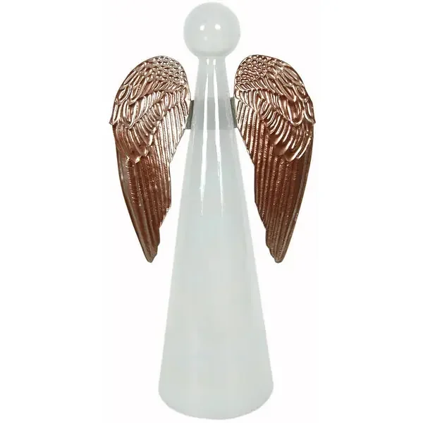 Luster White Glass Angels