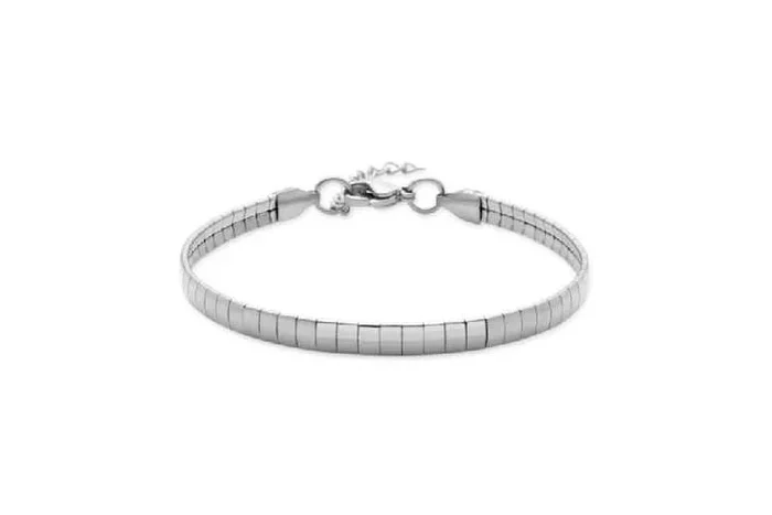 Luxenter Tylon Silver-Plated Nylon Bracelet for Women – Adjustable, Durable, Statement Bangle