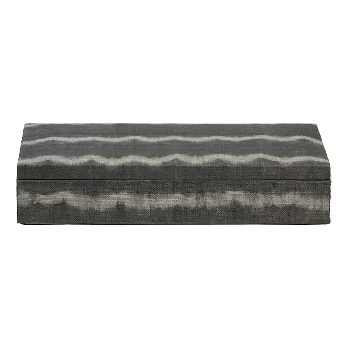 Maili Small Gray Tie Dye Abaca Box