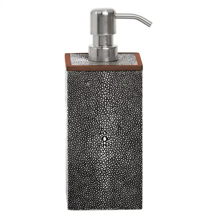 Manchester Faux Shagreen Soap Pump – XL (Cool Gray)