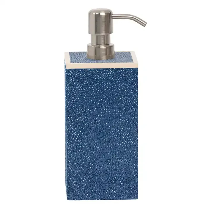 Manchester Faux Shagreen Soap Pump – XL (Navy Blue)
