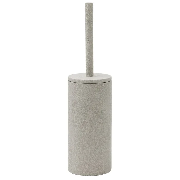 Manchester Faux Shagreen Toilet Brush Holder (Ash Gray)