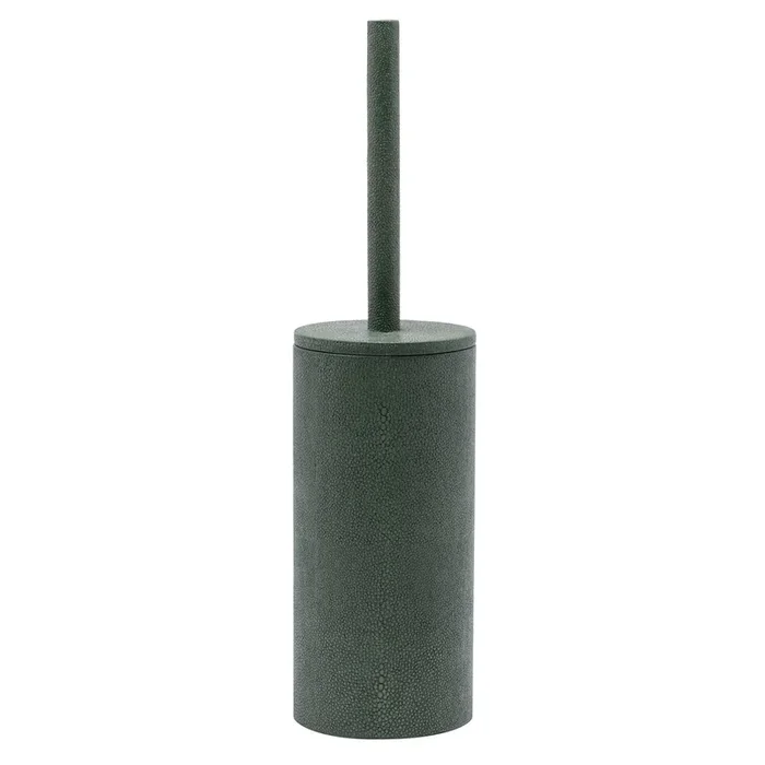 Manchester Faux Shagreen Toilet Brush Holder (Juniper)