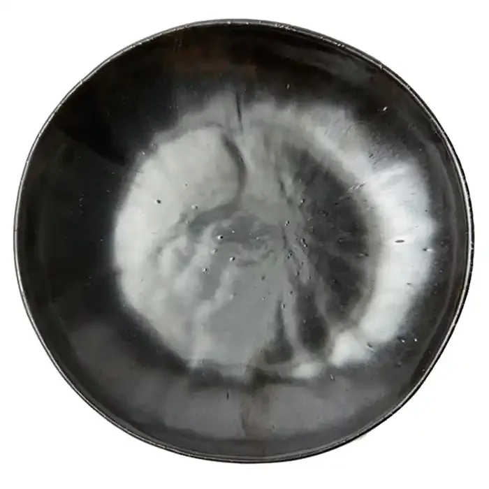 Marcus Black Glaze Stoneware Cereal/Ice Cream Bowls Set/4