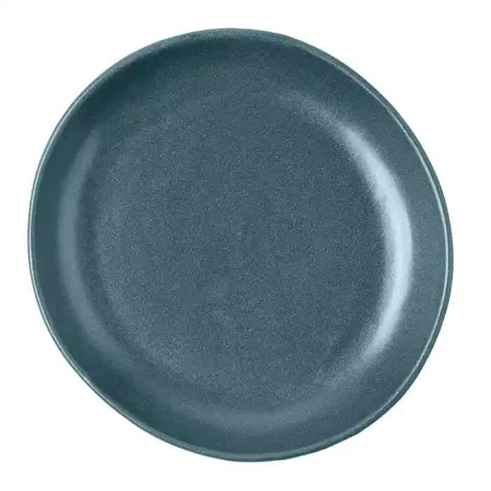 Marcus Midnight Teal Stoneware Bread/Cupcake Plates Set/4