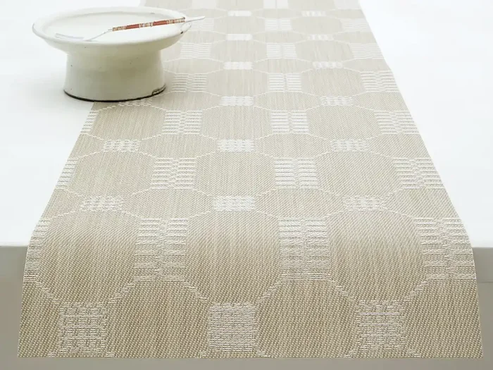 Martha Stewart x Chilewich Coverlet Table Runner (Flax)