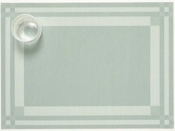 Martha Stewart x Chilewich Handkerchief Rectangle Place Mats Set/4 (Abalone)