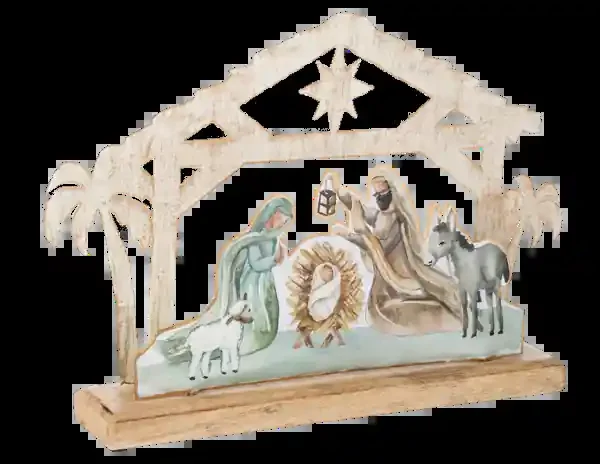 Metal & Wood Nativity