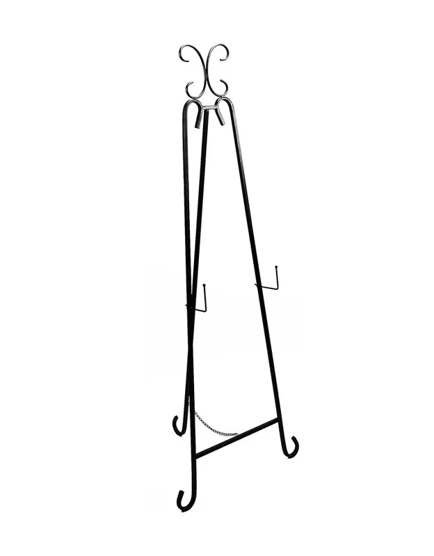 Metal 3 Legs Easel Stand with Butterfly Shape at Top
