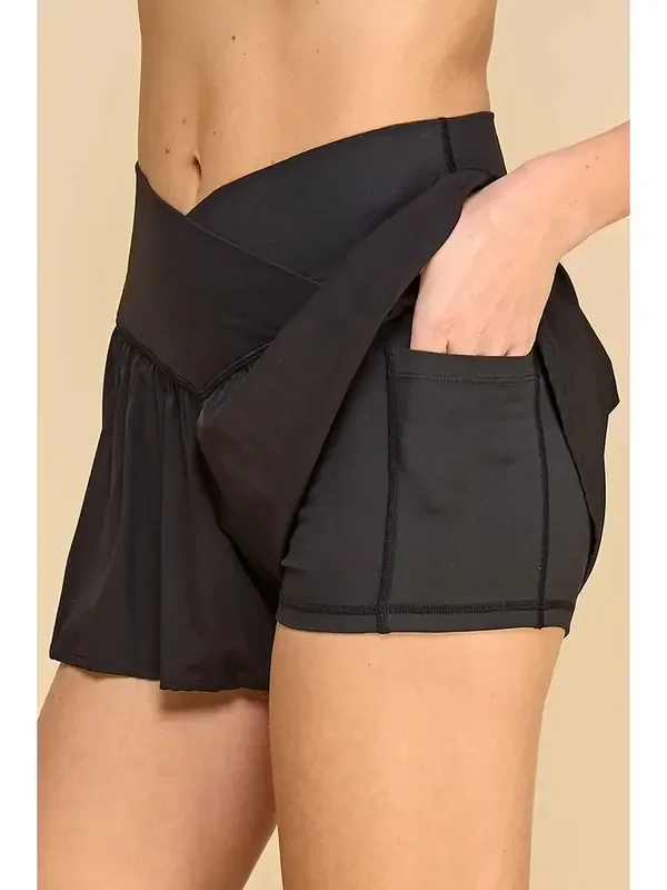 Mila High Waist Shorts • Black